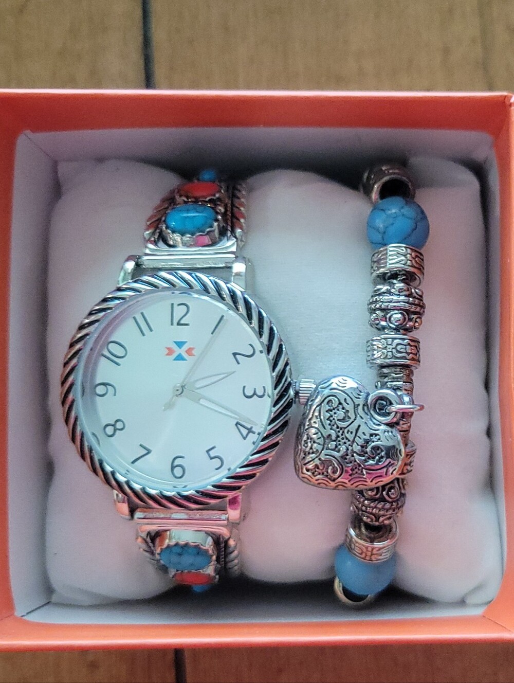 Canyon Sky Southwestern Style Watch And Bracelet NEW